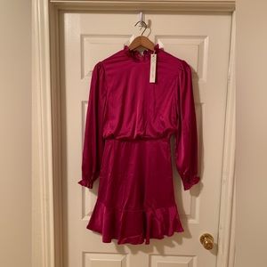 She and Sky Long Sleeved Ruffle Dress, Size S